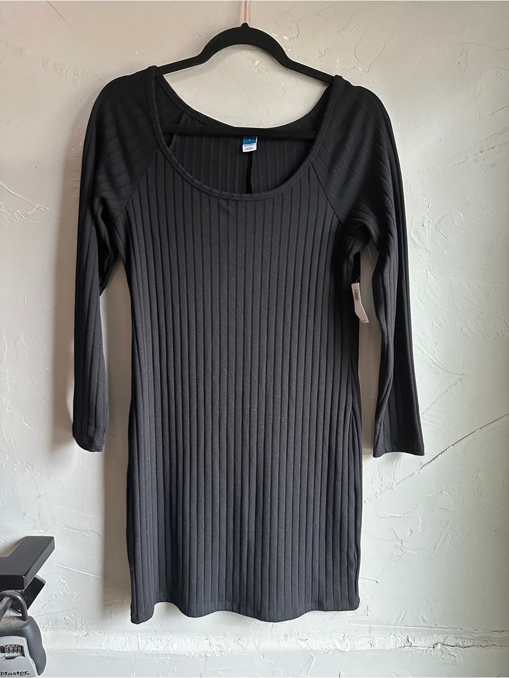 Old Navy Black Ballet Knit Dress Balletcore Whimsigoth Witchy Goth NWT Large